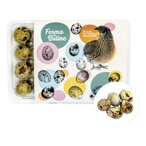 Ouă proaspete de prepeliță (caserolă -24 bucăți)